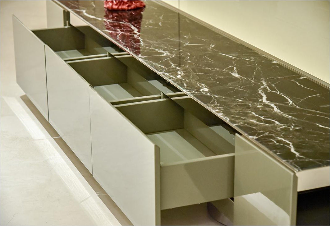 A00281 Cabinet in a finished interior.