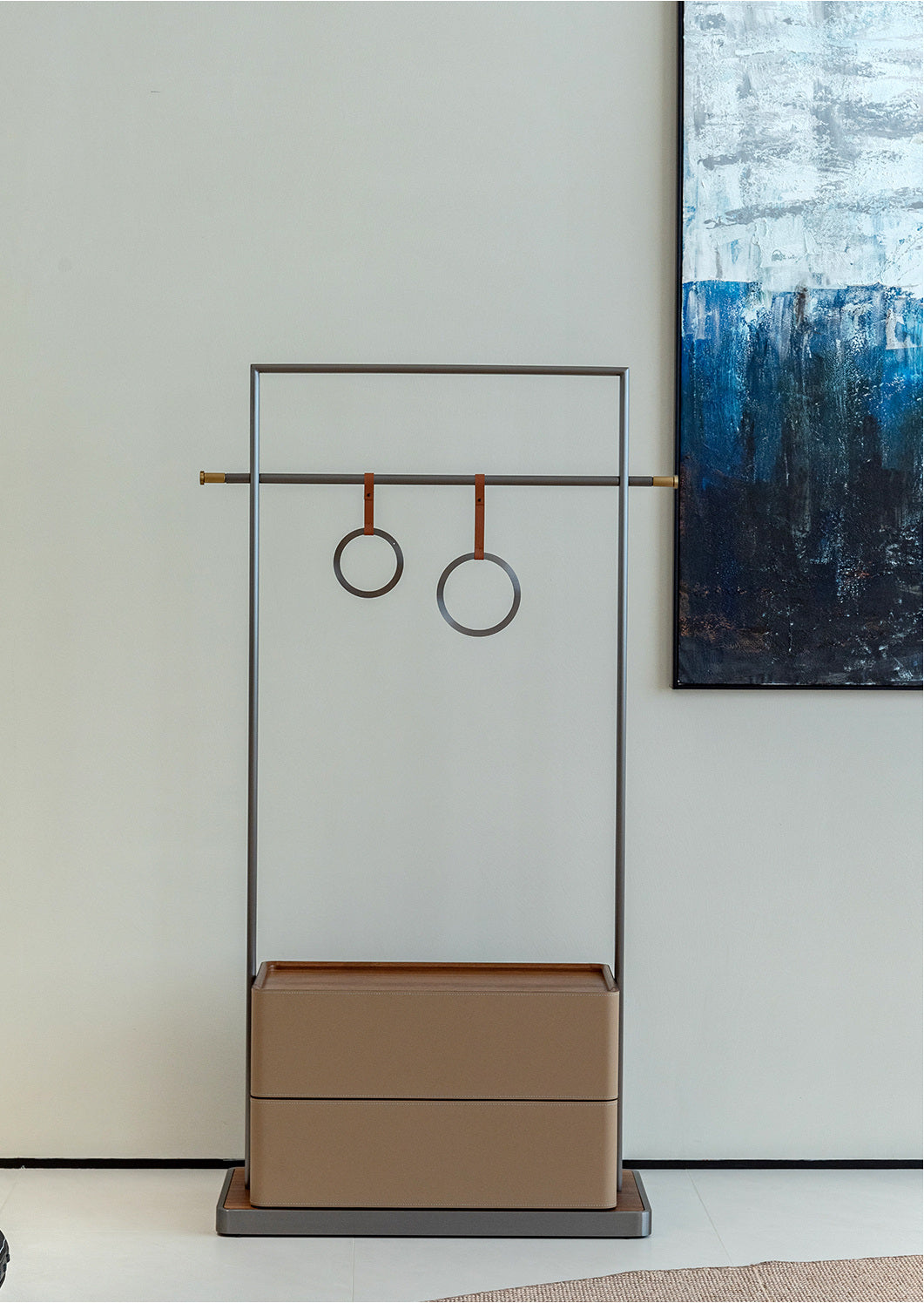 A00292 Cabinet in a finished interior.