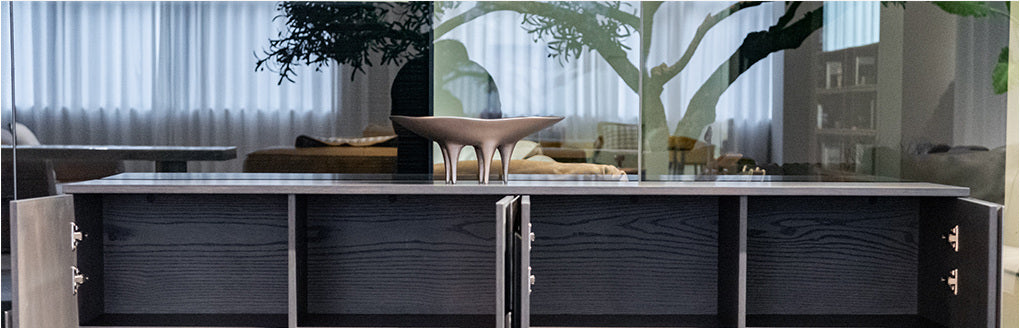 A00296 Cabinet in a finished interior.