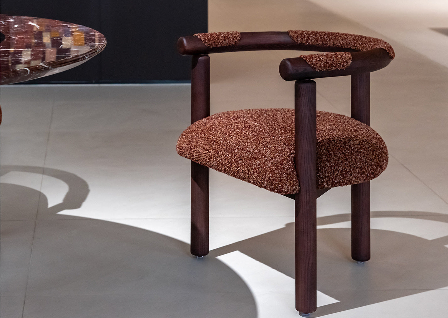 A00004 Dining Chair in a finished interior.