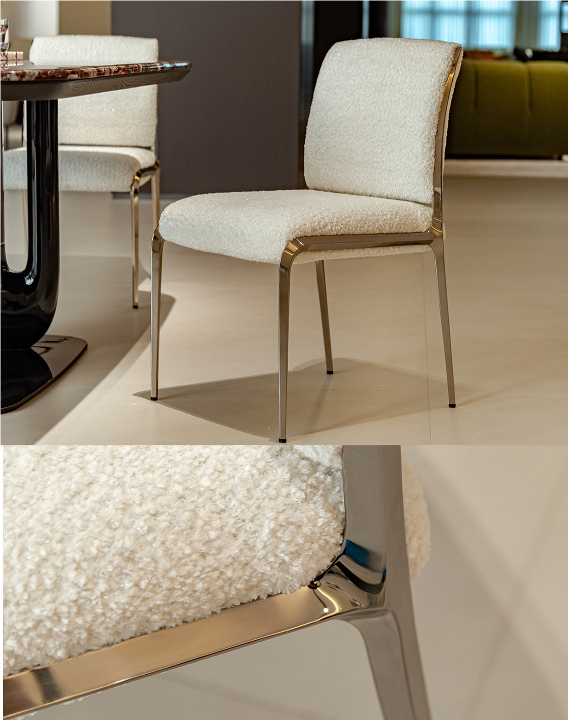 A00023 Dining Chair in a finished interior.