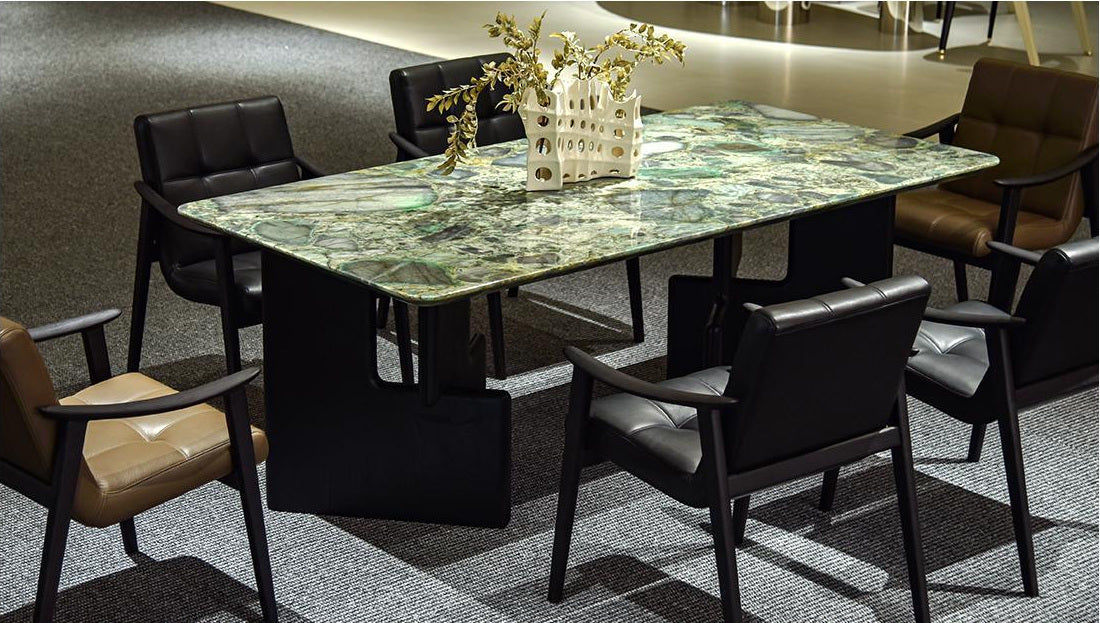 A00032 Dining Table in a finished interior.