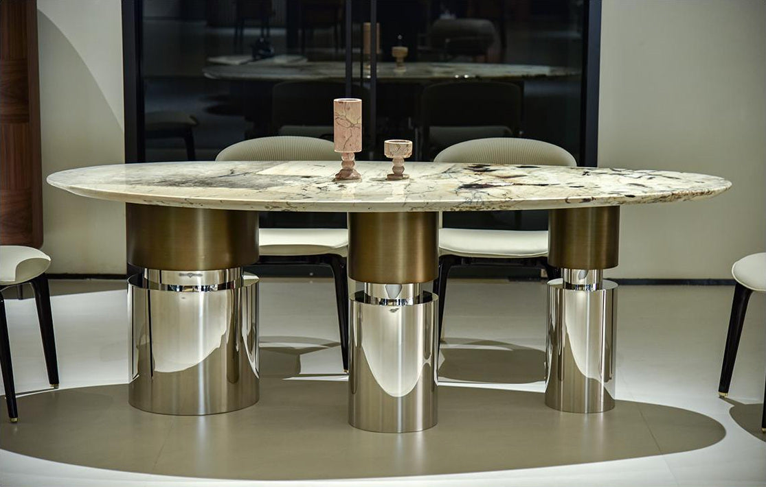 A00034 Dining Table in a finished interior.