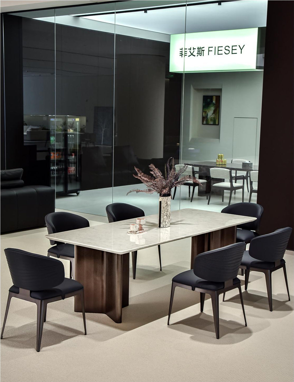 A00041 Dining Table in a finished interior.