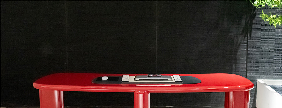 A00044 Dining Table in a finished interior.