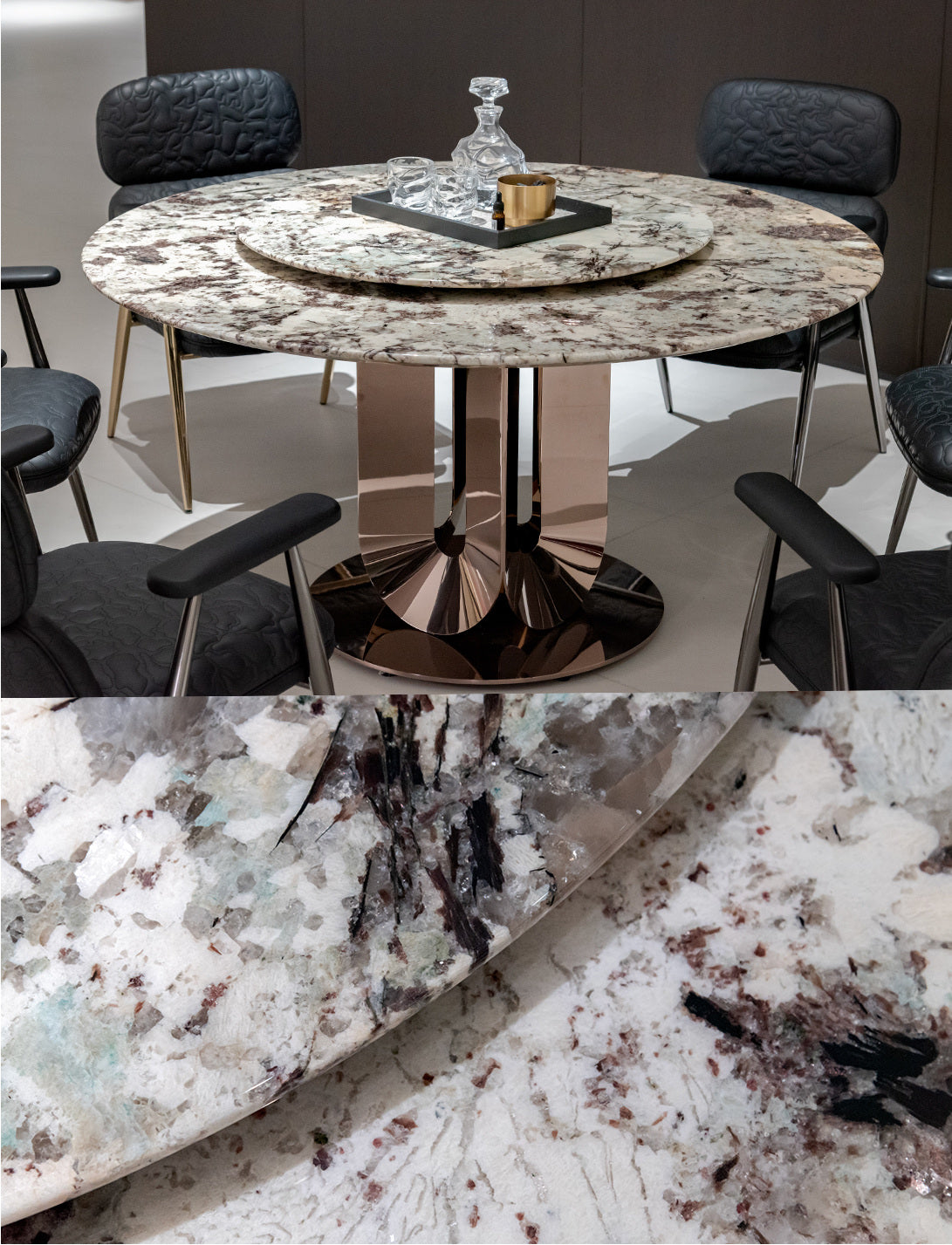 A00062 Dining Table in a finished interior.