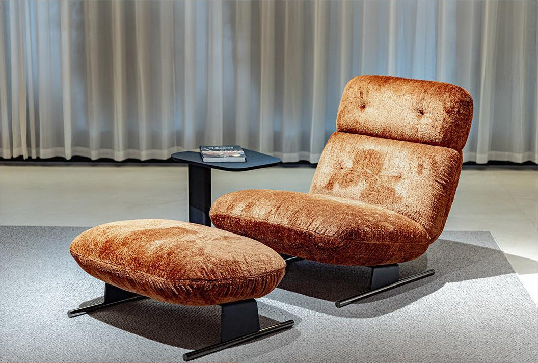 A00396 Lounge Chair in a finished interior.