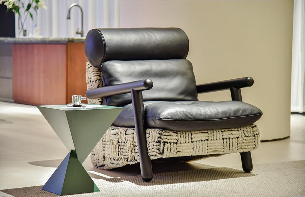 A00399 Lounge Chair in a finished interior.