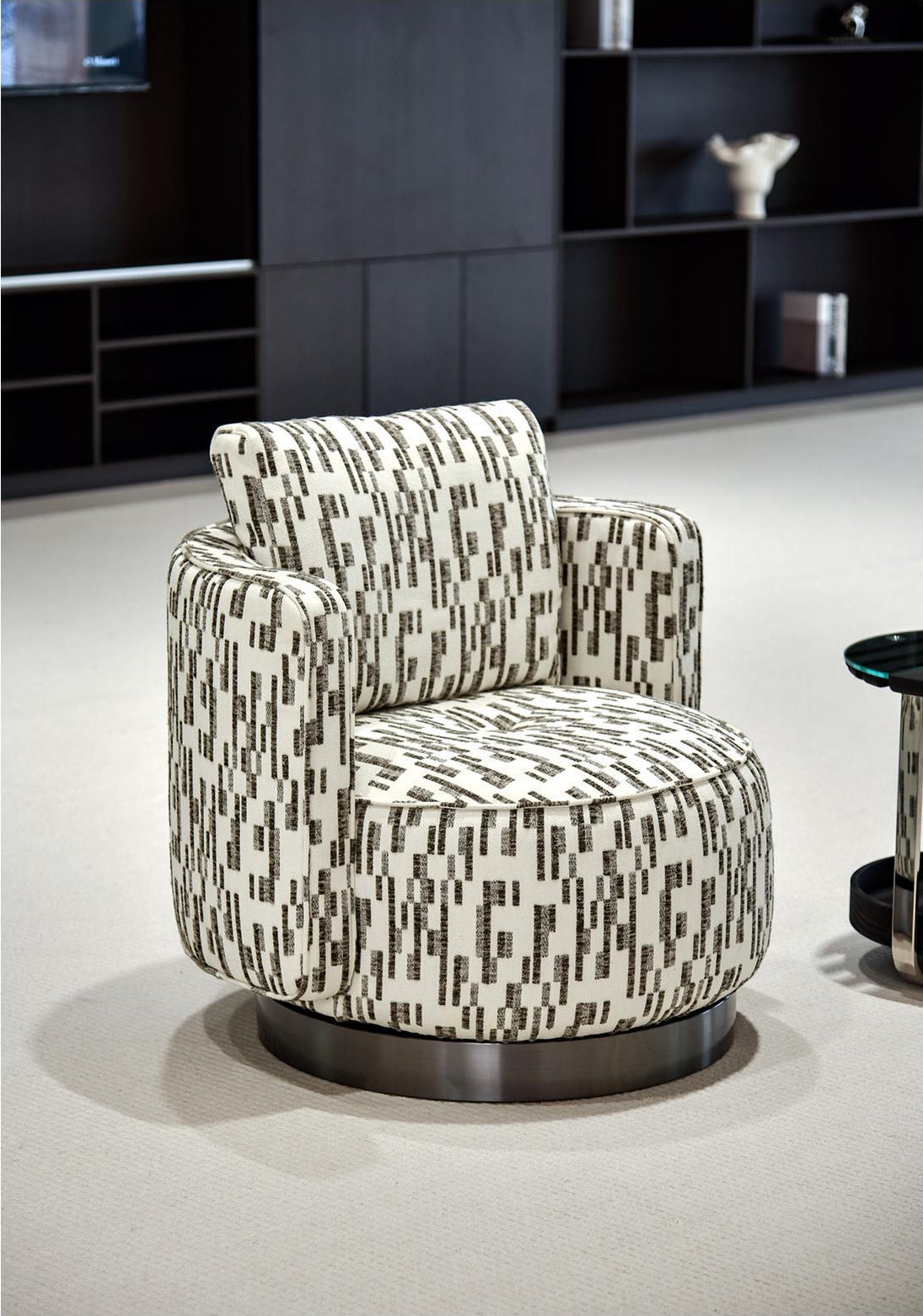 A00401 Lounge Chair in a finished interior.