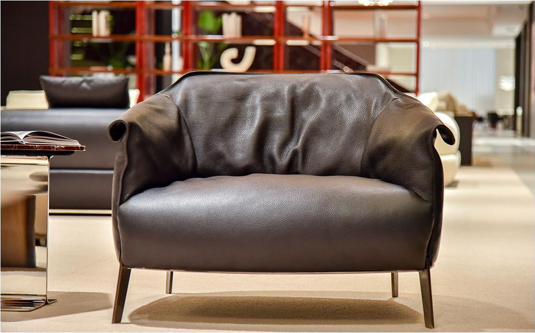 A00403 Lounge Chair in a finished interior.