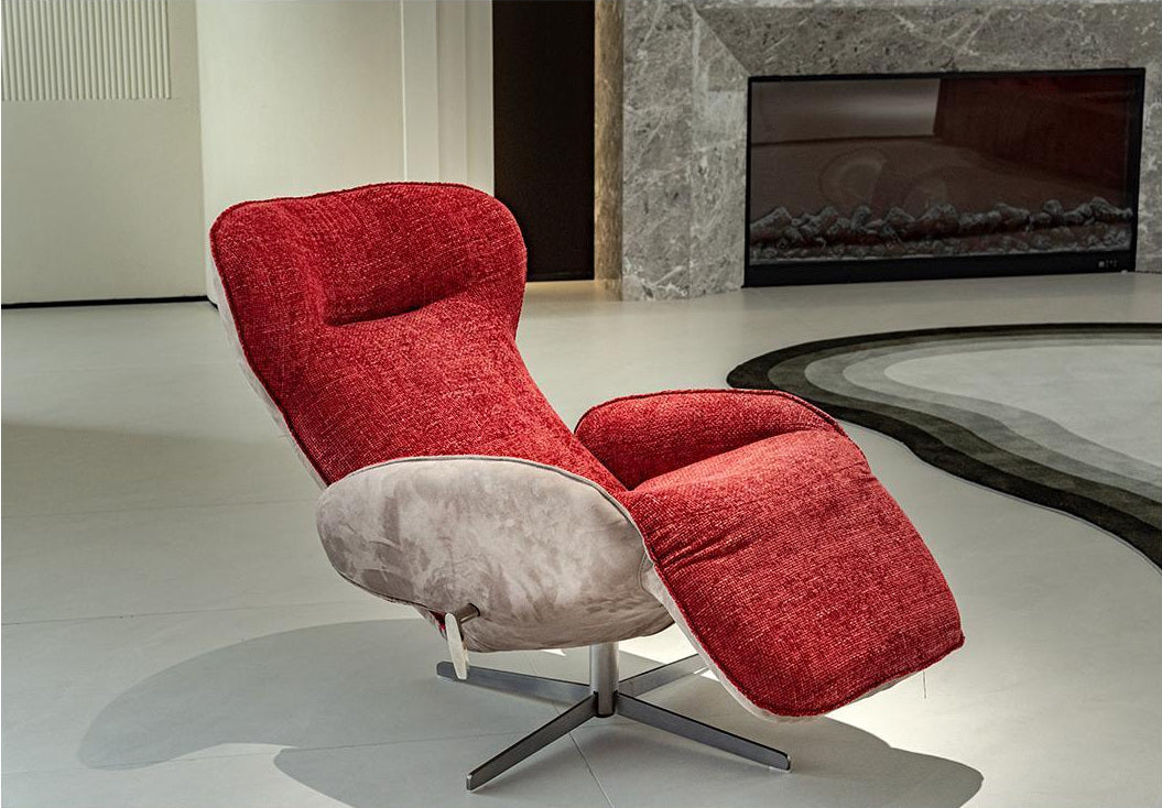 A00411 Lounge Chair in a finished interior.