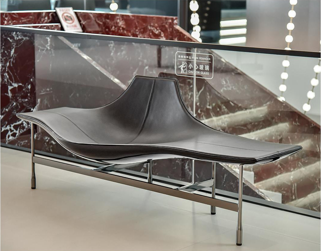 A00412 Lounge Chair in a finished interior.