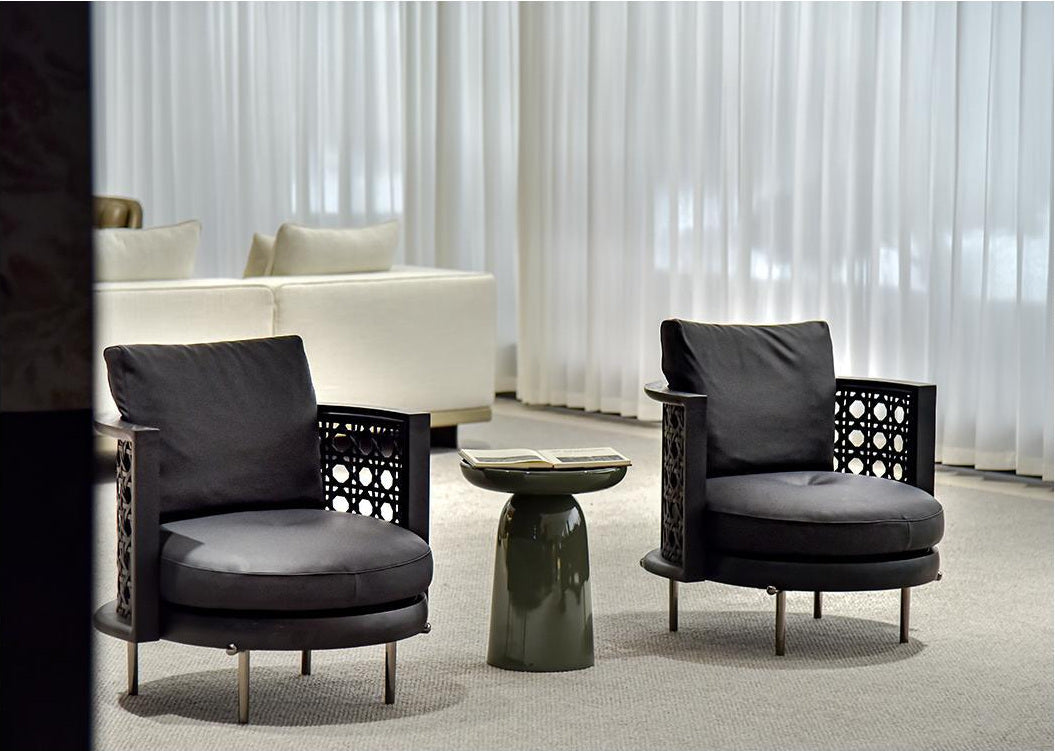 A00415 Lounge Chair in a finished interior.