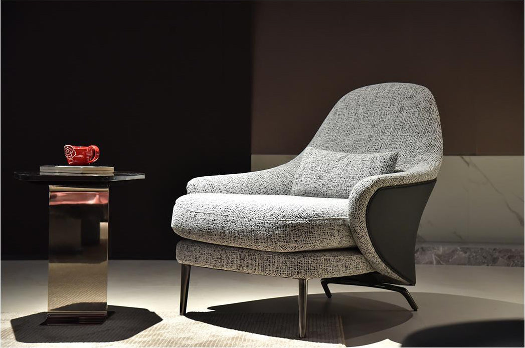 A00418 Lounge Chair in a finished interior.
