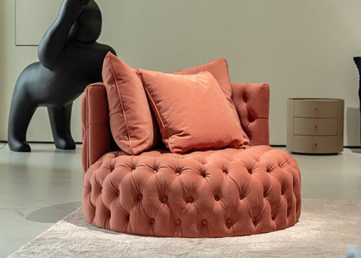 A00435 Lounge Chair in a finished interior.