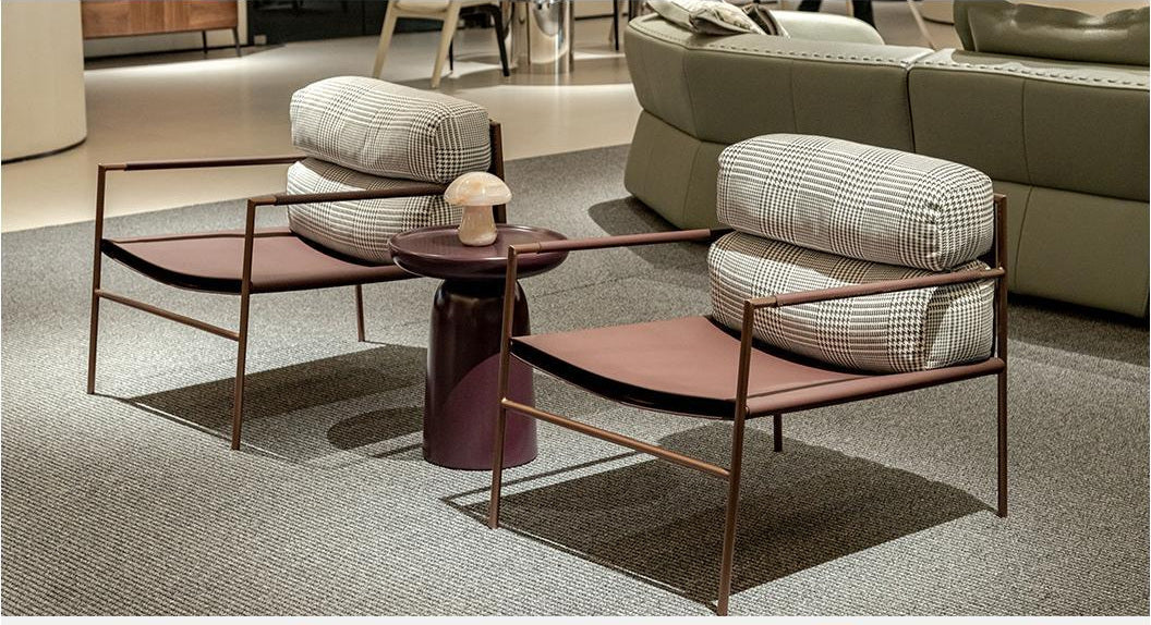 A00438 Lounge Chair in a finished interior.