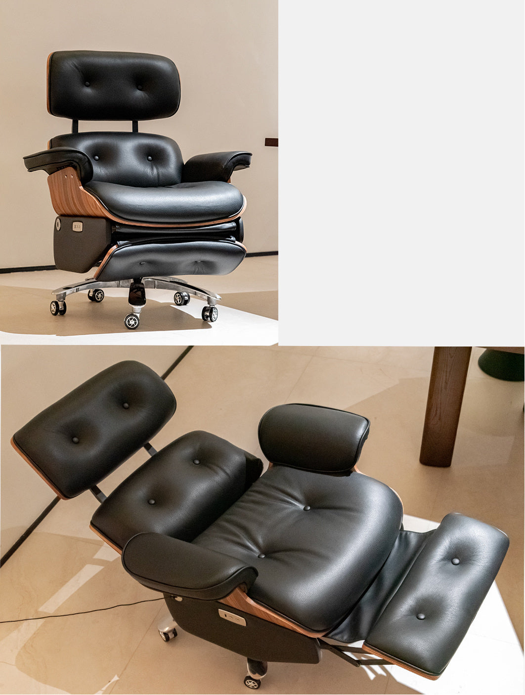 A00441 Lounge Chair in a finished interior.