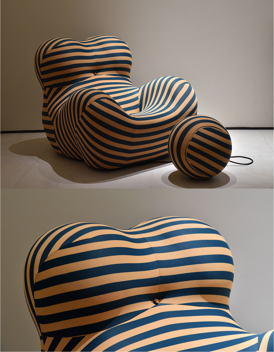 A00451 Lounge Chair in a finished interior.