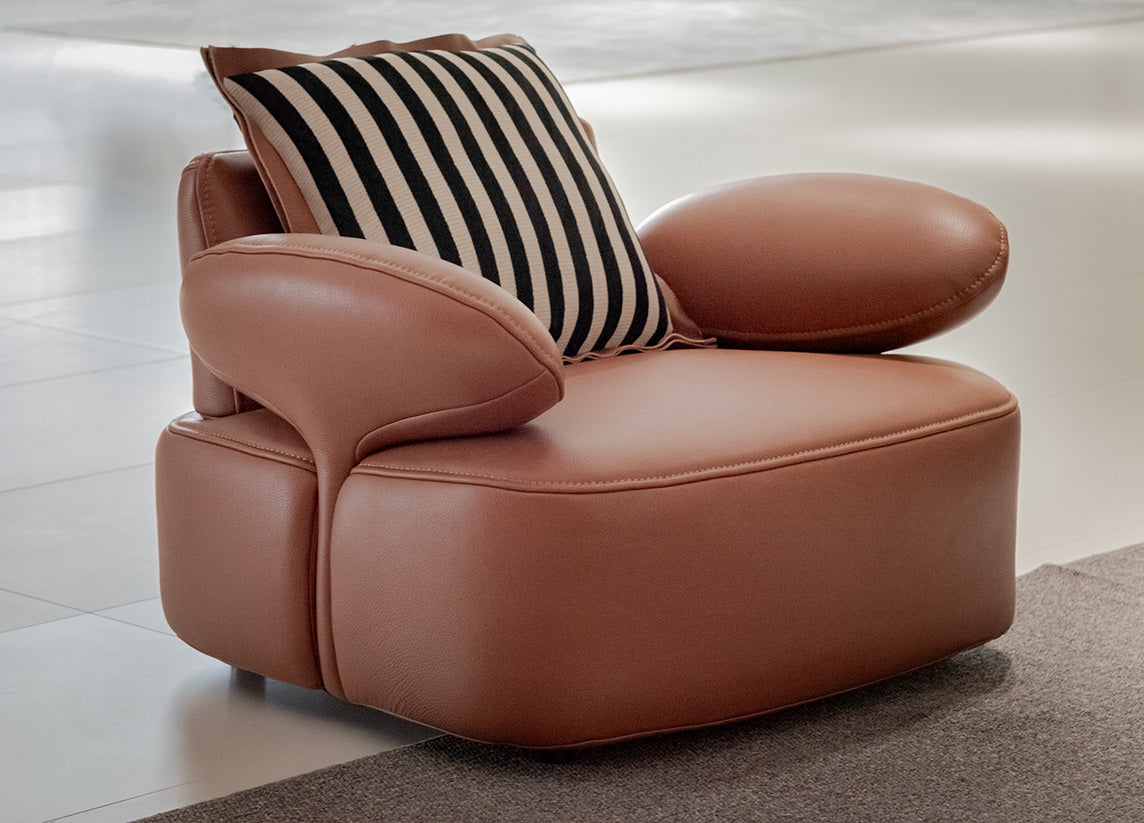 A00452 Lounge Chair in a finished interior.