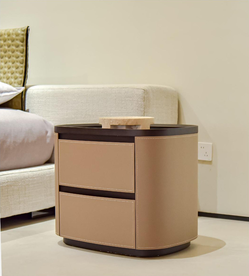A00229 Nightstand in a finished interior.
