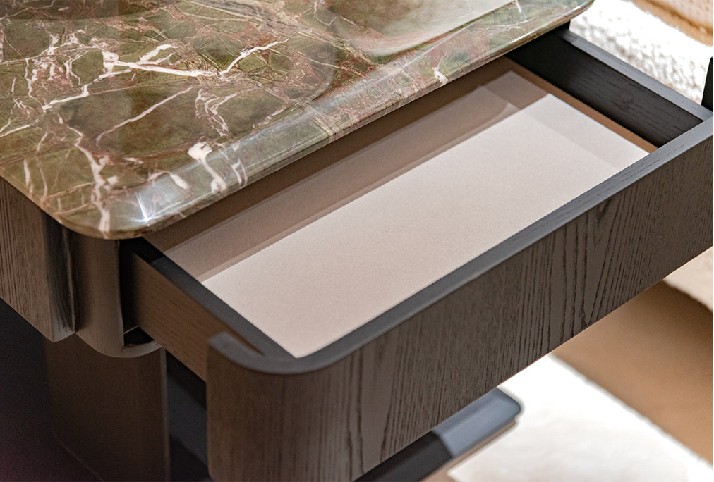 A00246 Nightstand in a finished interior.