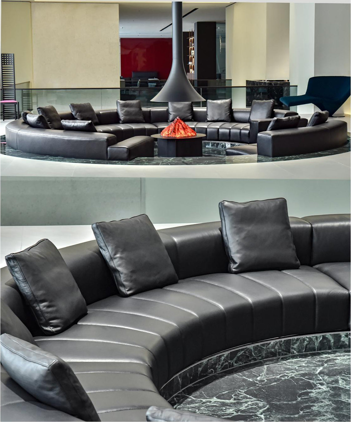 A00346 Sofa in a finished interior.