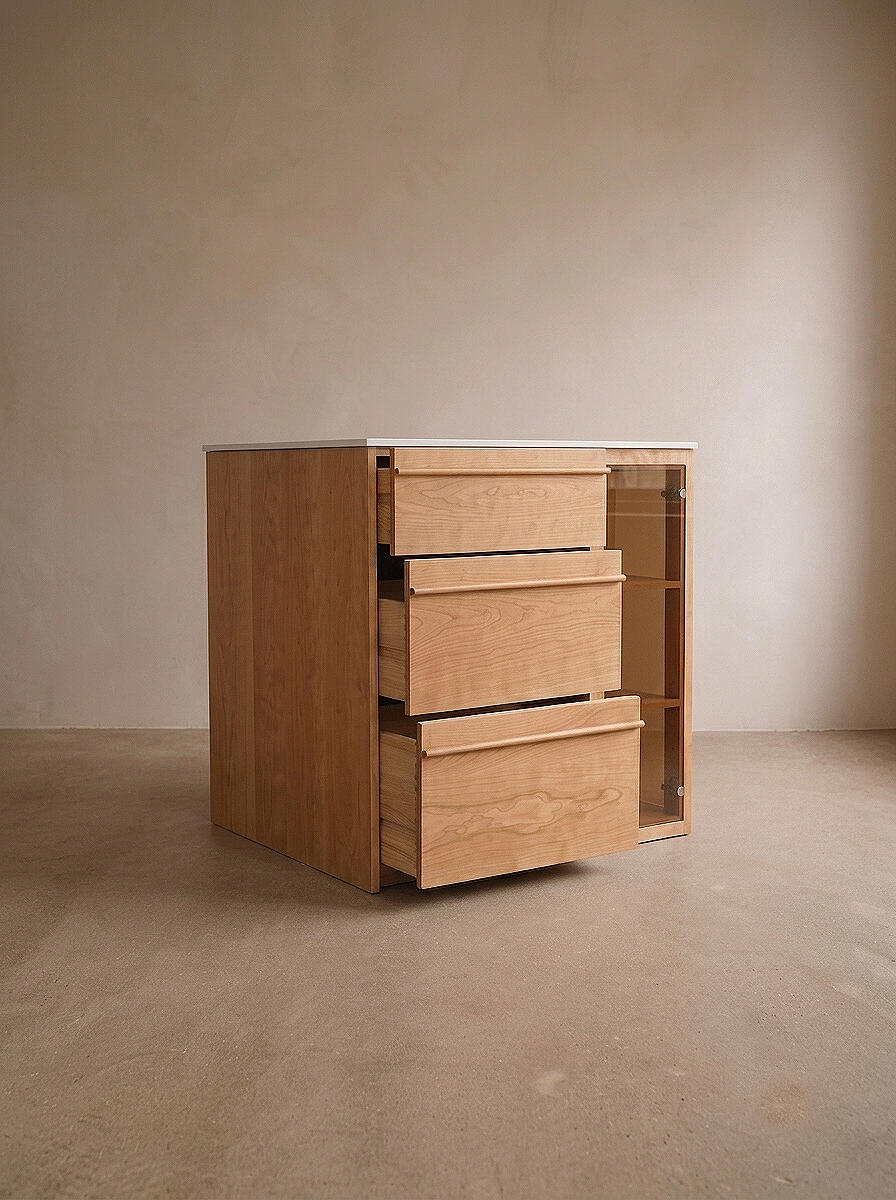 Aster Grove Cabinet in a finished interior.