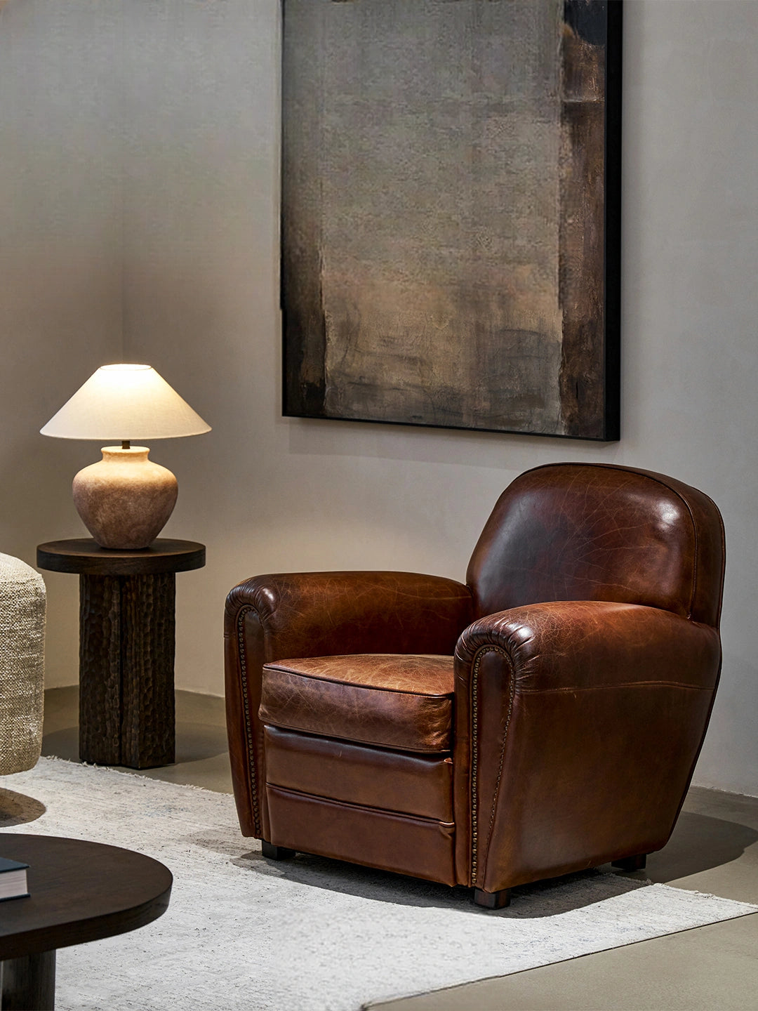 A00001 Armchair in a finished interior.