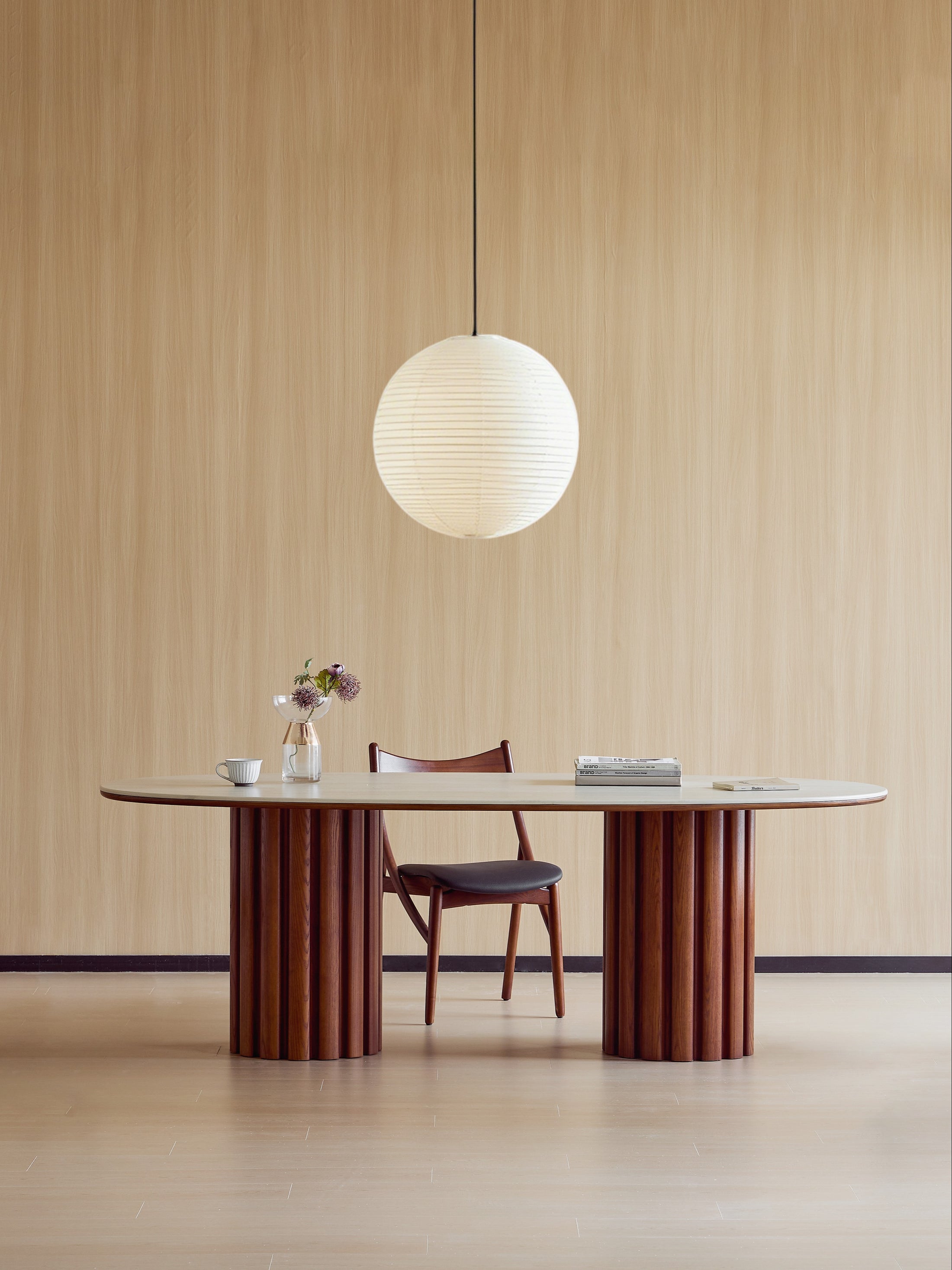 Sable Haven Dining Table in a finished interior.