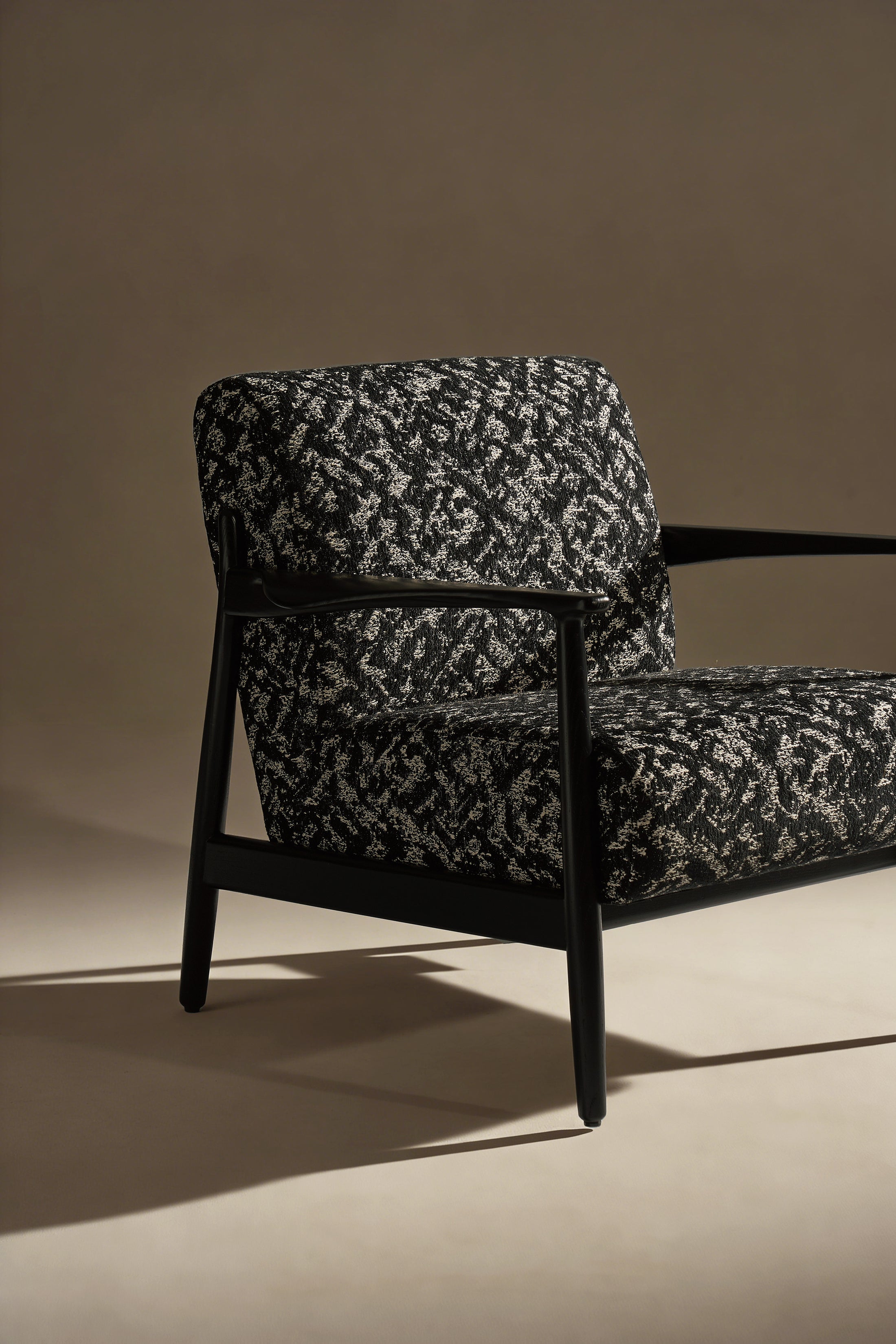 Sylvan Haven Lounge Chair in a finished interior.