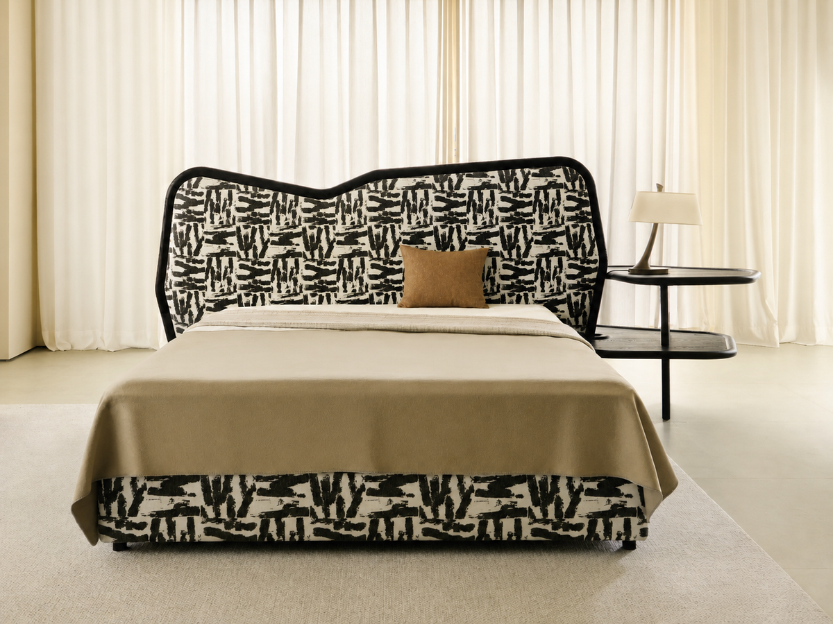 A00009 Bed in a finished interior.