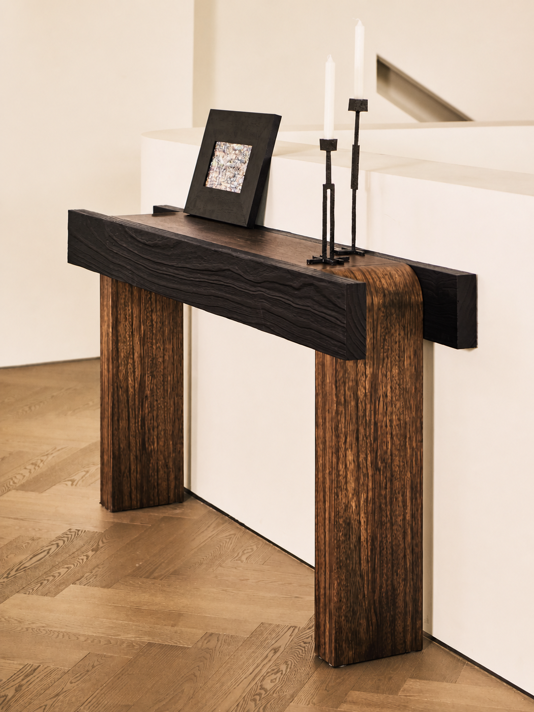 A00024 Console Table in a finished interior.
