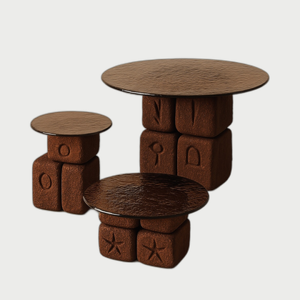 Dahlia House Decorative Object — neutral background 01