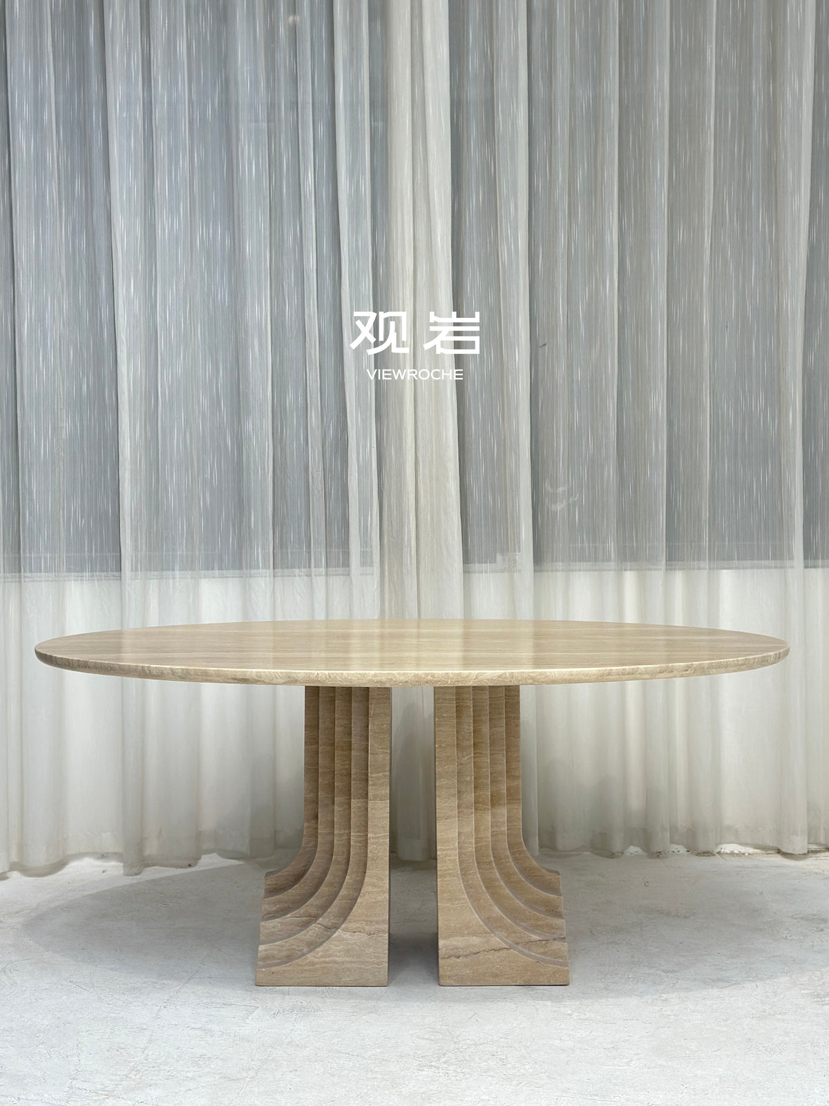 Olive House Dining Table in a finished interior.