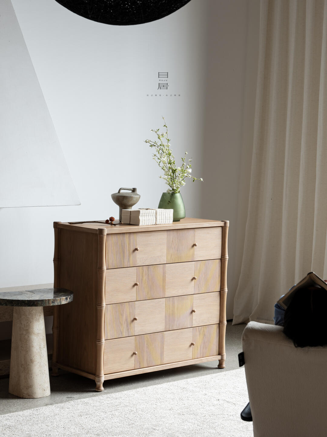 Flora Lane Cabinet in a finished interior.