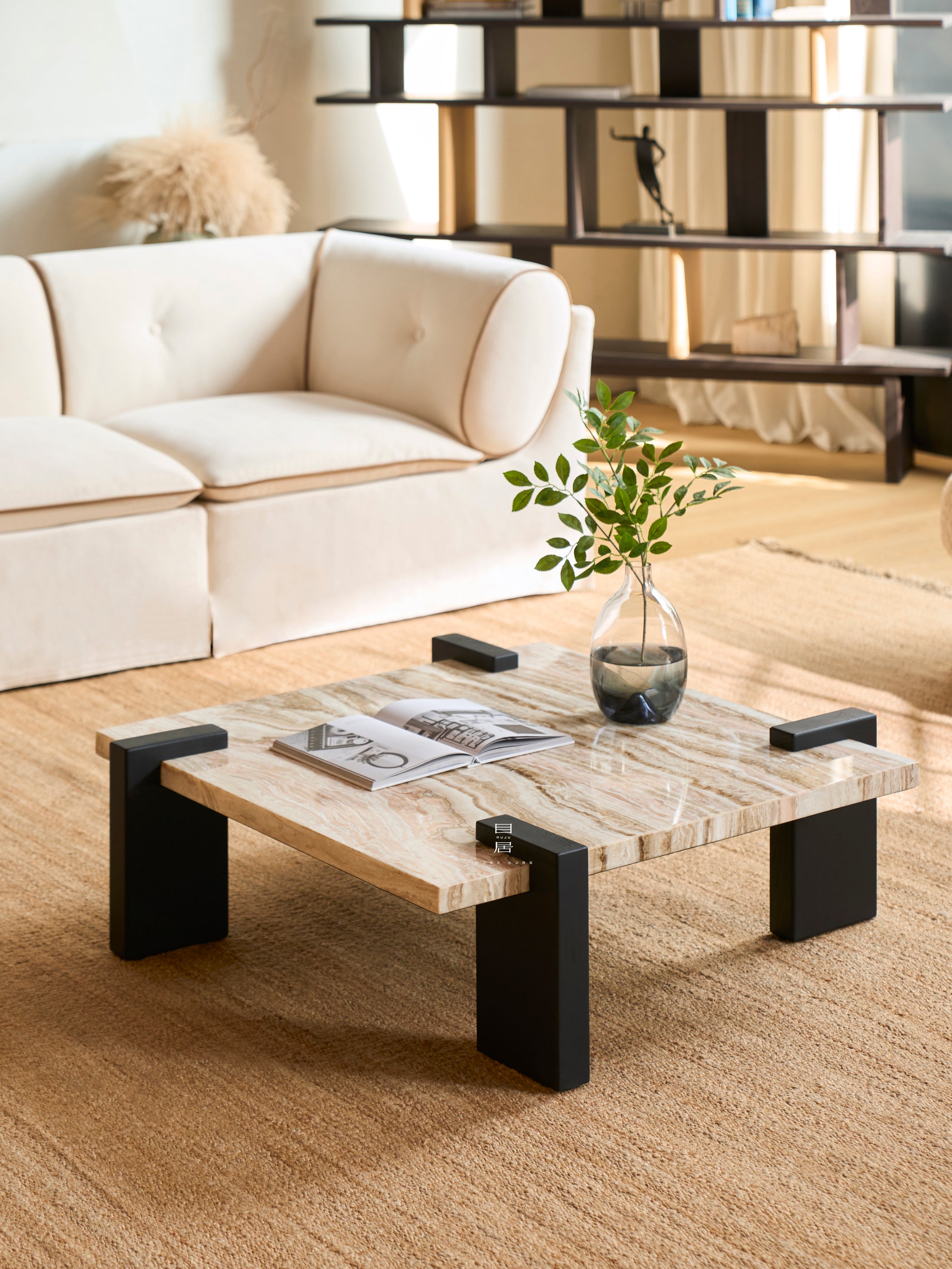 Olive Lane Coffee Table in a finished interior.
