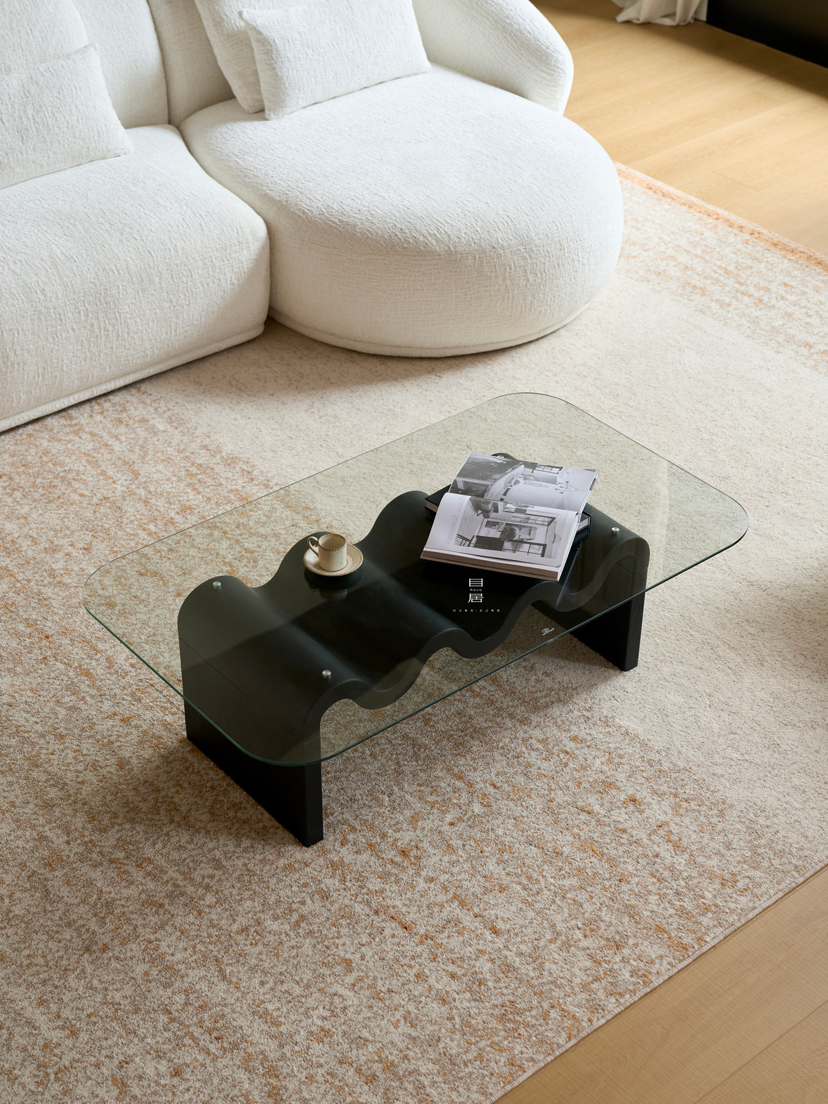 Rowan Lane Coffee Table in a finished interior.