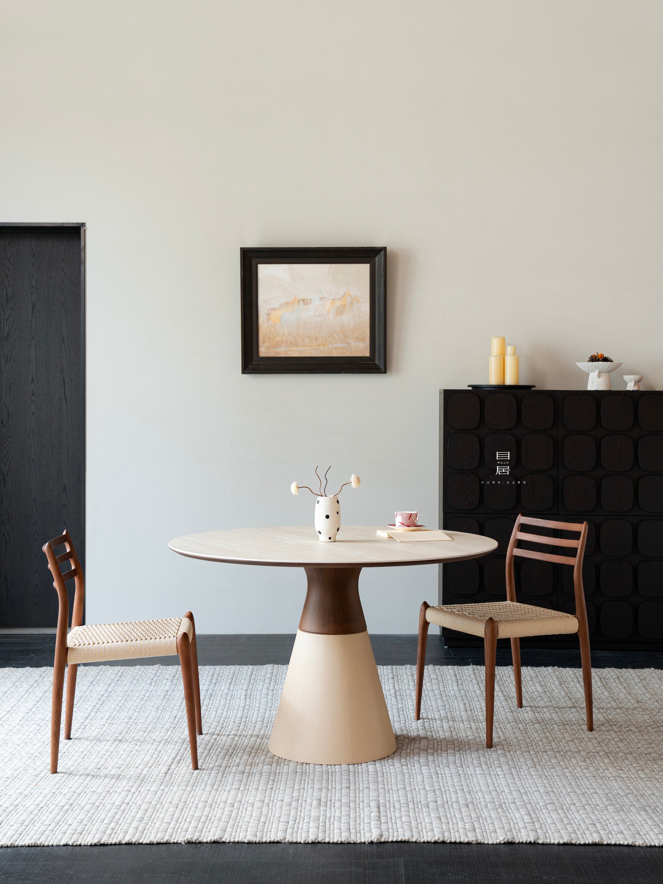 Kestrel Meadow Dining Table in a finished interior.