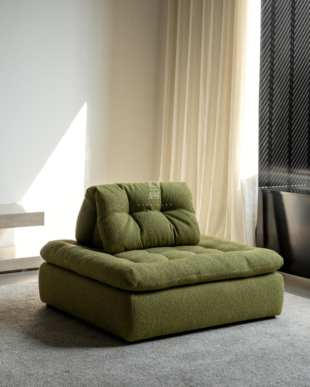 Briar Mist Modular Sofa in a finished interior.