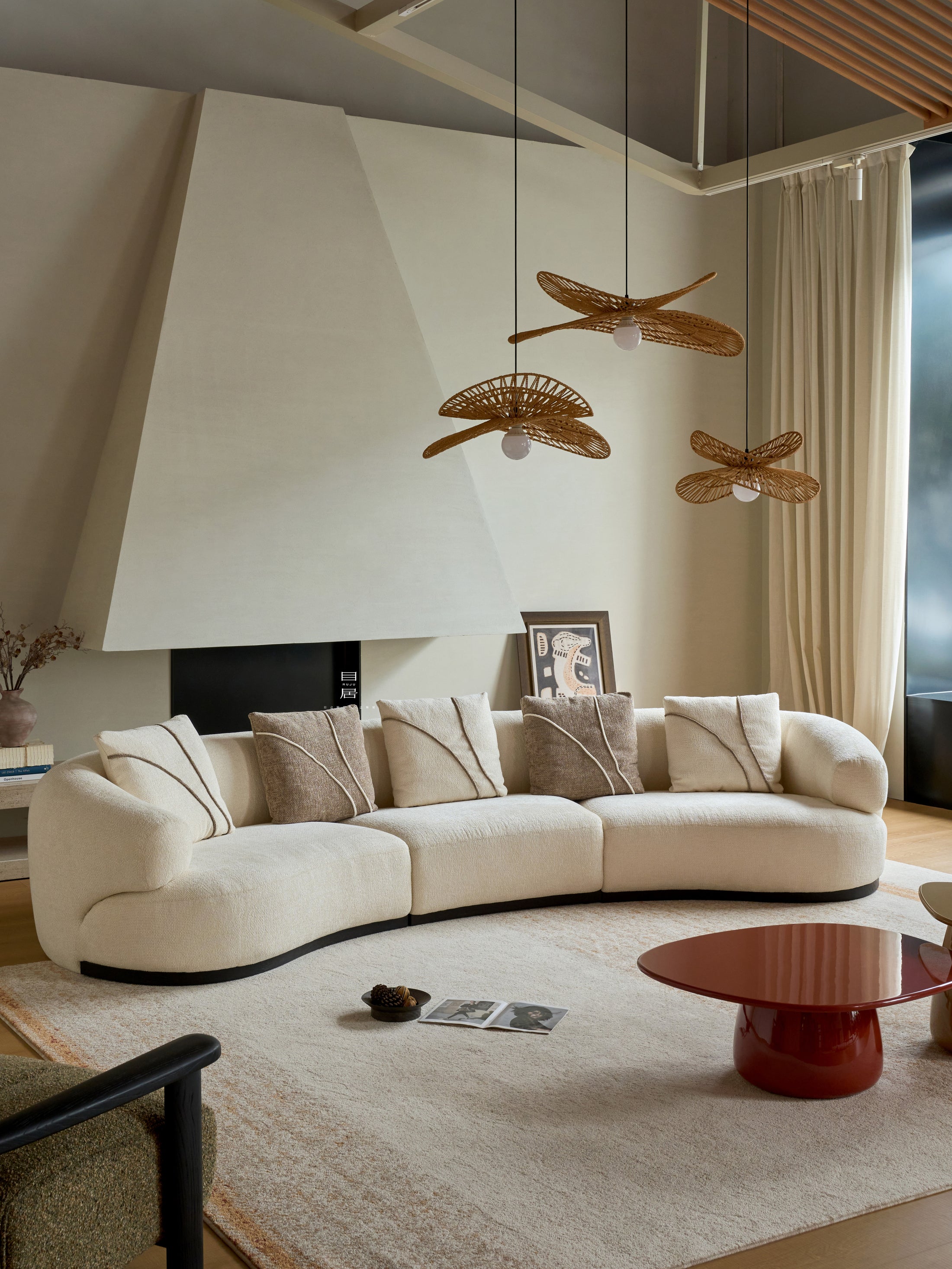 Marlow Mist Sofa in a finished interior.