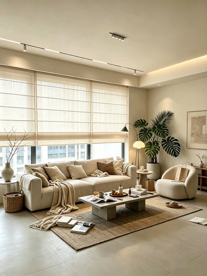Reed Mist Curtain Panel — interior view 04