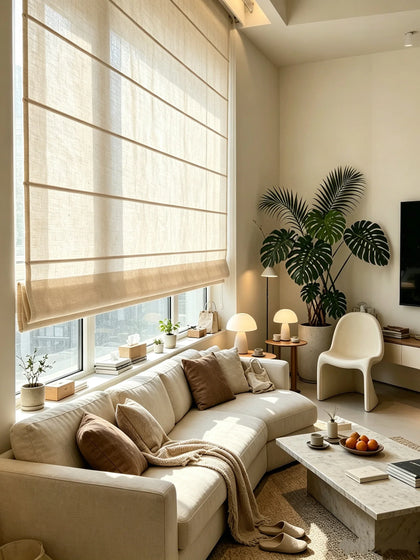 Reed Mist Curtain Panel — interior view 06