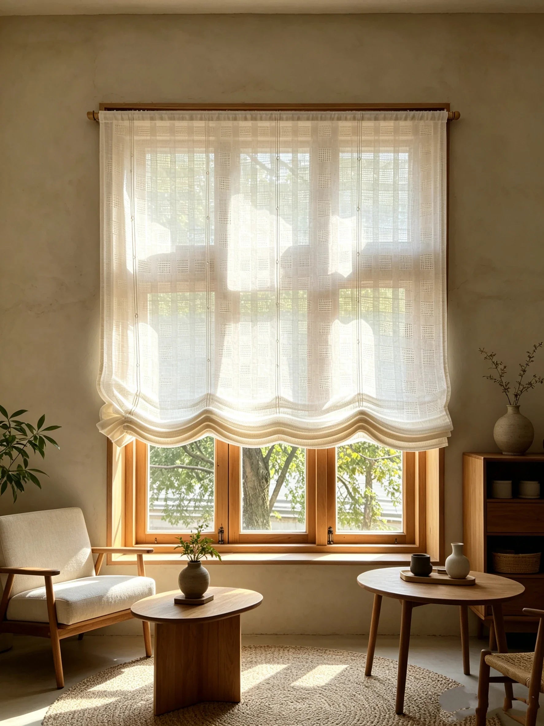 Willow Mist Curtain Panel — interior view 03