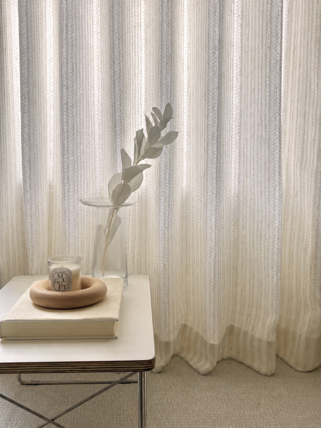 Alba Nest Curtain Panel in a finished interior.