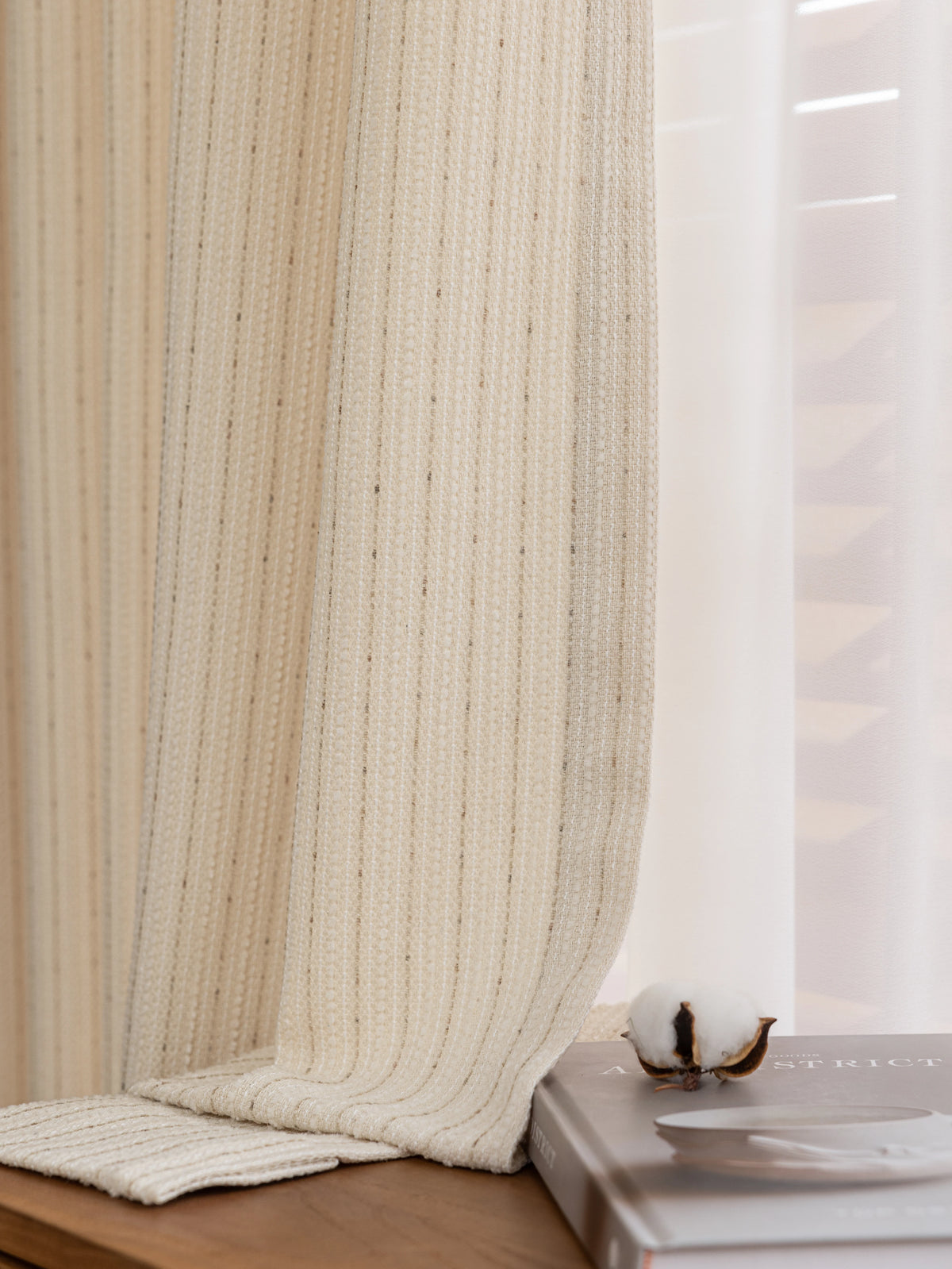 Dahlia Nest Curtain Panel in a finished interior.