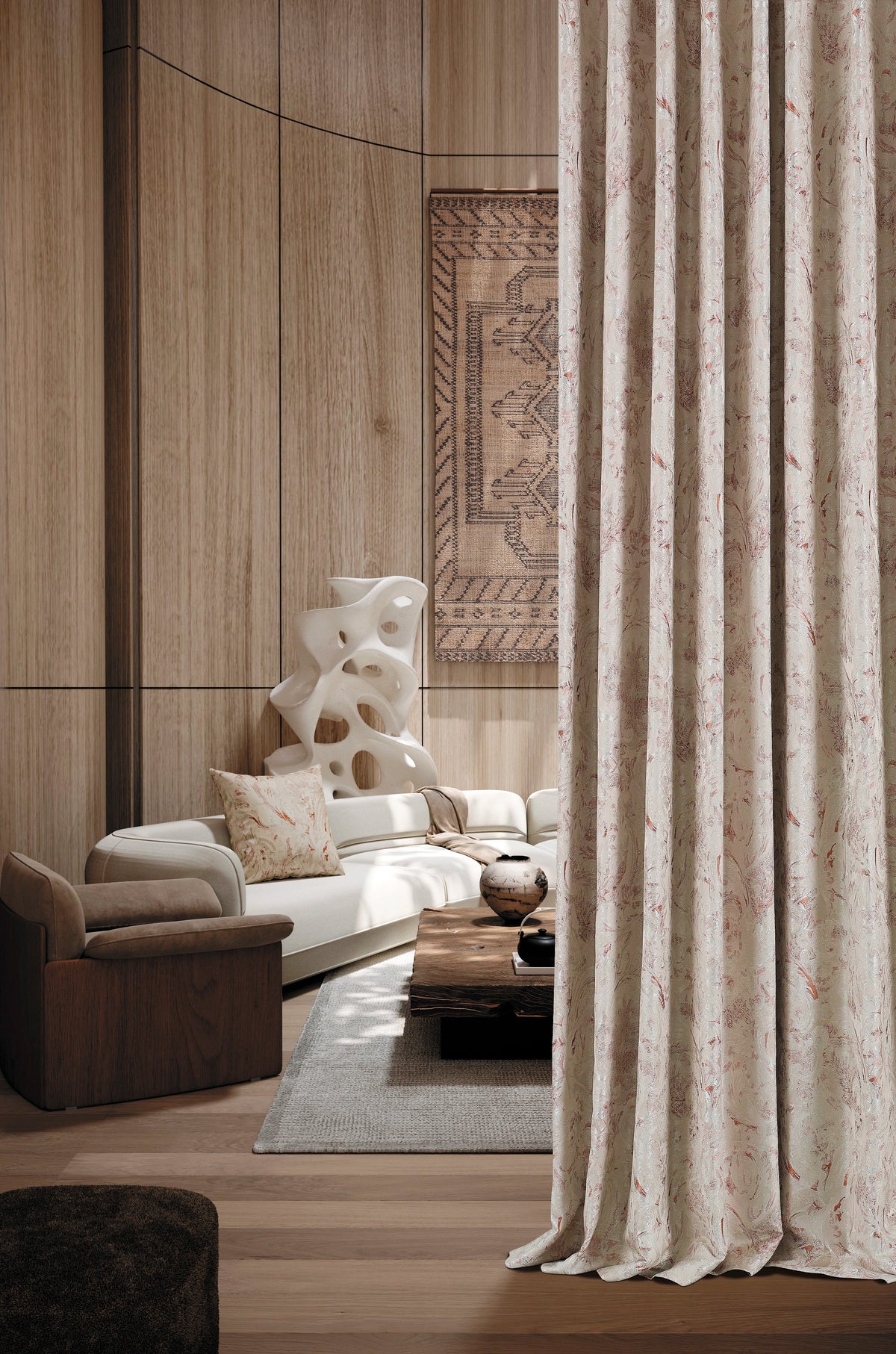 Fawn Nest Curtain Panel — interior view 03