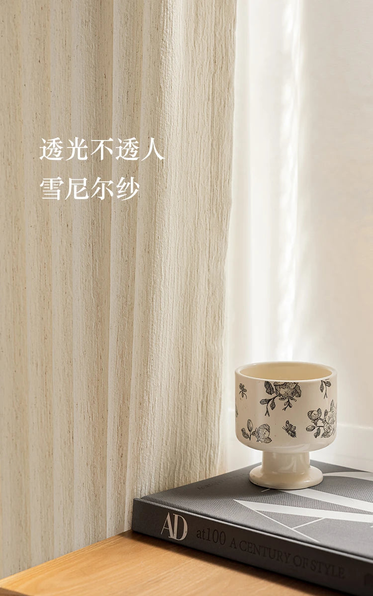 Linden Nest Curtain Panel in a finished interior.