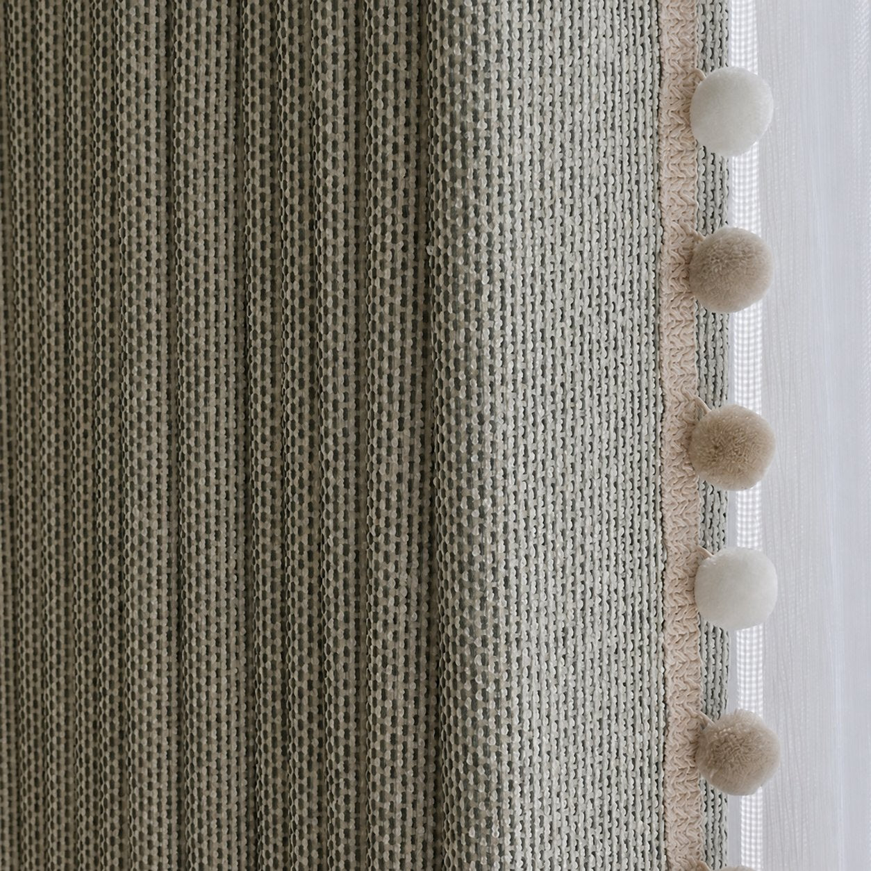 Aurelia Oak Curtain Panel in a finished interior.