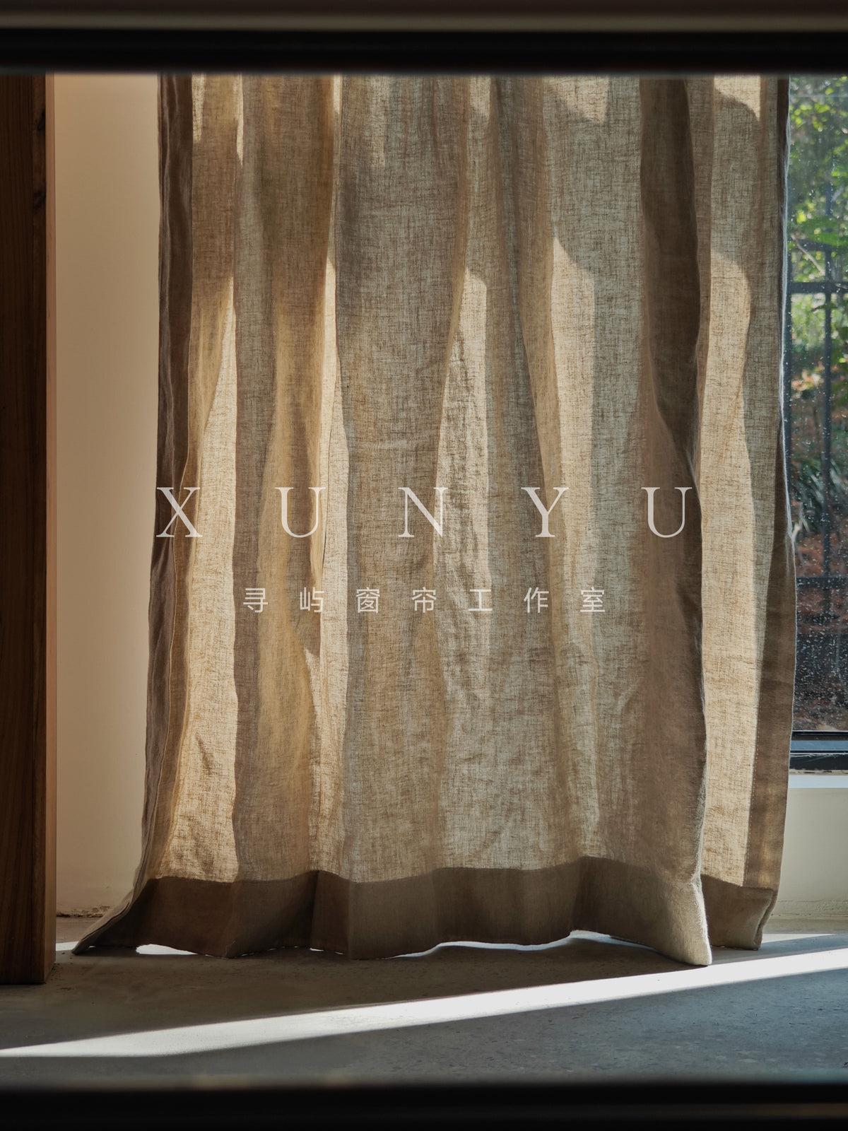 Nola Oak Curtain Panel in a finished interior.