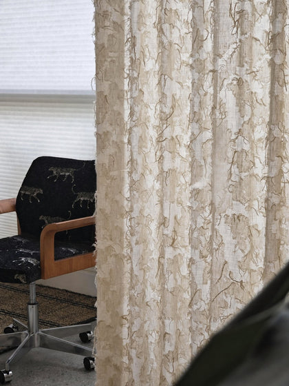 Pearl Oak Curtain Panel — interior view 13